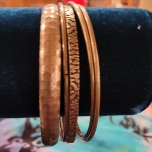 Paparazzi copper colored bangles